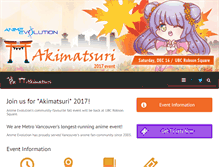 Tablet Screenshot of animeevolution.com
